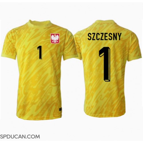 Muški Nogometni Dres Poljska Wojciech Szczesny #1 Golmanski Domaci EP 2024 Kratak Rukav